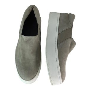 Vince Gray Suede Warren Platform Sneakers